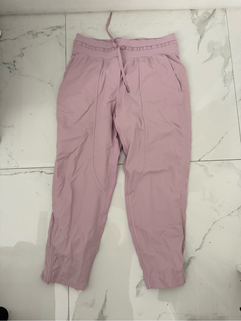 Lululemon Light Pink Drawstring Jogger Pants
